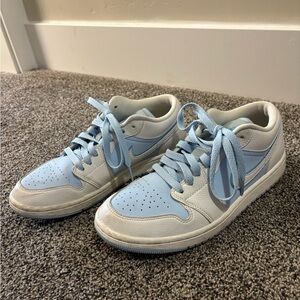 Nike Women's Sneakers - Light Blue and White